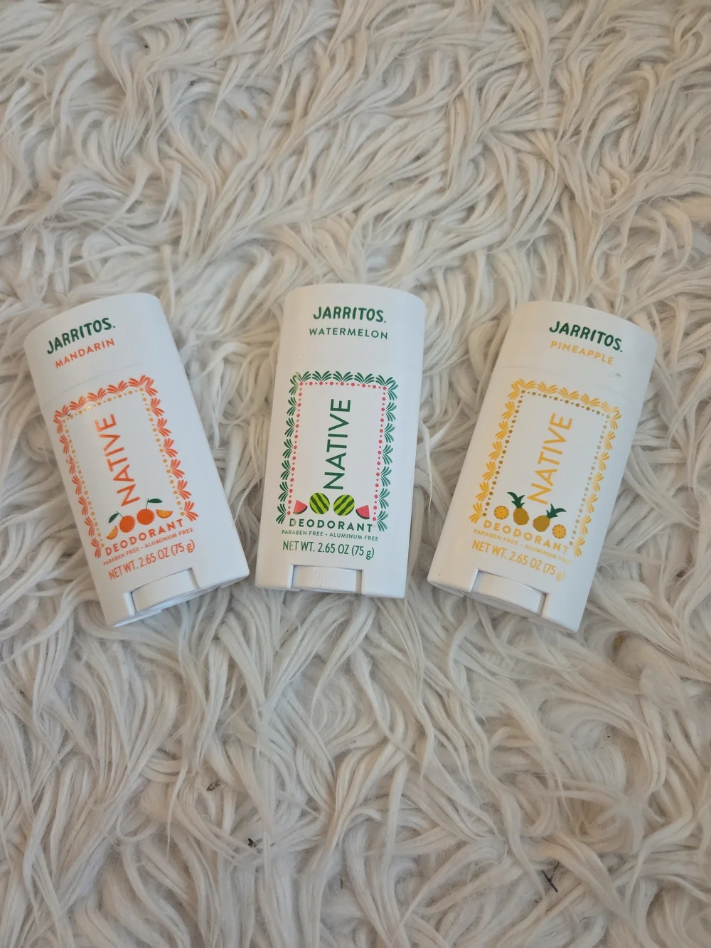 Native Deodorant Stick - Watermelon, Mandarin, Pineapple Scents